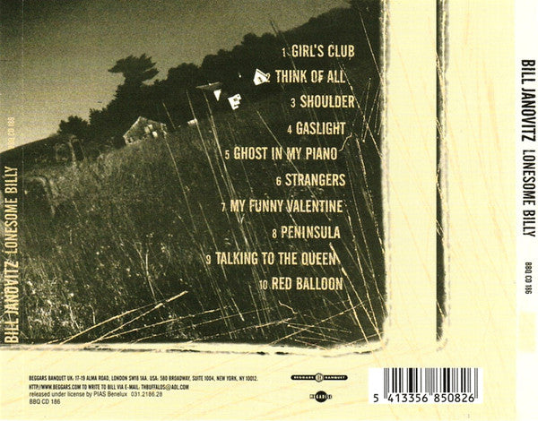 Bill Janovitz : Lonesome Billy (CD, Album)