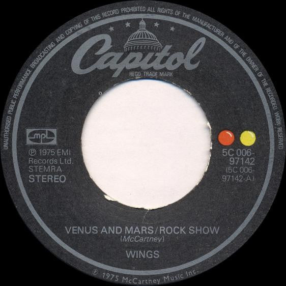 Wings (2) : Venus And Mars / Rockshow (7", Single)
