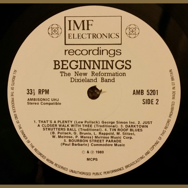 The New Reformation Band : Beginnings (LP, Amb)
