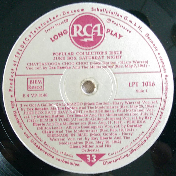 Glenn Miller And His Orchestra : Juke Box Saturday Night (LP, Comp)