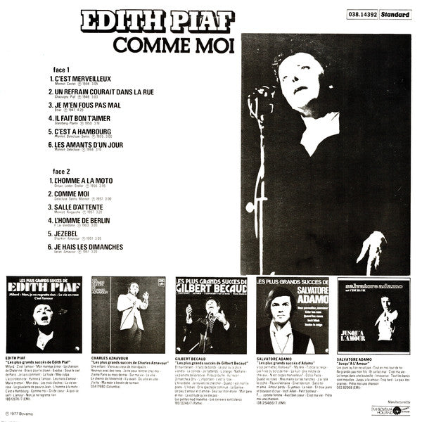 Edith Piaf : Comme Moi (LP, Comp)