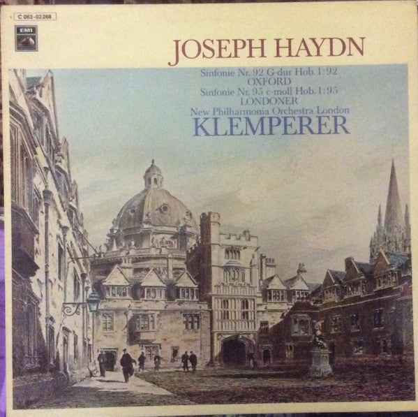Joseph Haydn - New Philharmonia Orchestra, Otto Klemperer : Sinfonie Nr. 92 G-dur Hob. 1.92 ("Oxford") - Sinfonie Nr.95 C-moll Hob. 1.95 ("Londoner")  (LP, Album)