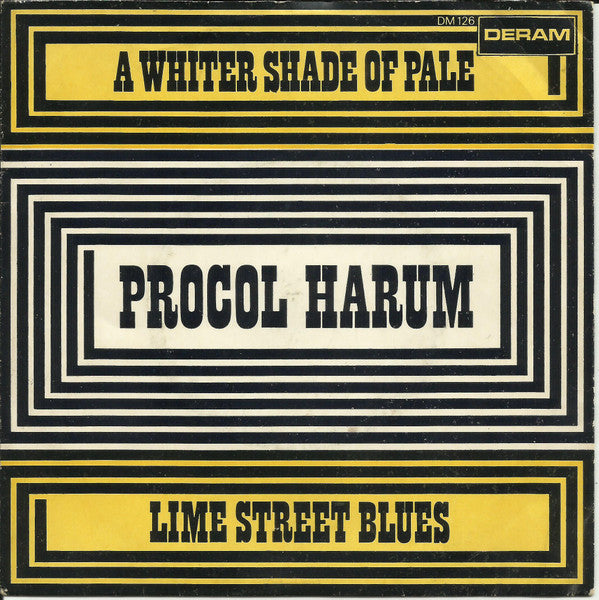 Procol Harum : A Whiter Shade Of Pale / Lime Street Blues (7", Single, Yel)