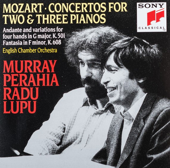 Wolfgang Amadeus Mozart / English Chamber Orchestra, Murray Perahia, Radu Lupu : Concertos For Two & Three Pianos - Andante And Variations For Four Hands In C Major, K. 501 - Fantasia In F Minor, K. 608 (CD, Album)