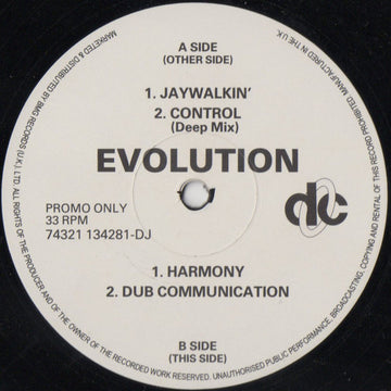 Evolution : Jaywalkin' (12", Promo)