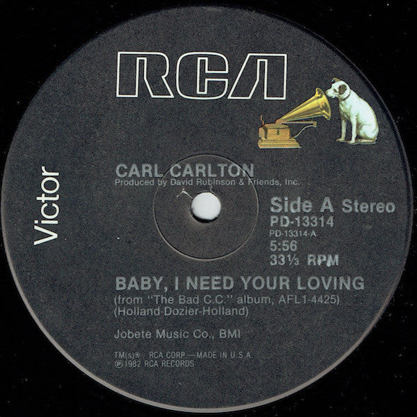 Carl Carlton : Baby, I Need Your Loving / Everyone Can Be A Star (12")