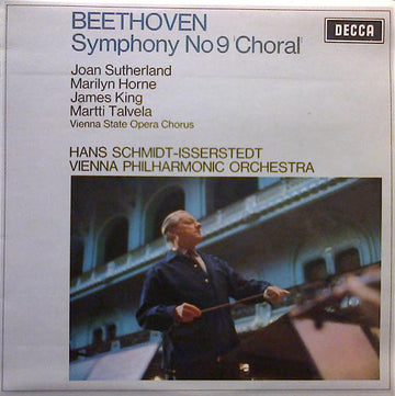 Ludwig van Beethoven, Joan Sutherland, Marilyn Horne, James King (3), Martti Talvela, Wiener Staatsopernchor, Hans Schmidt-Isserstedt, Wiener Philharmoniker : Symphony No 9 'Choral' (LP, Album, RP)