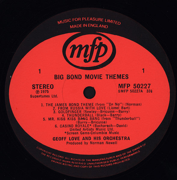 Geoff Love, Geoff Love & His Orchestra : Big Movie Themes (3xLP, Comp)