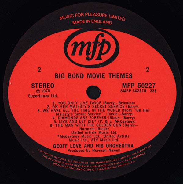 Geoff Love, Geoff Love & His Orchestra : Big Movie Themes (3xLP, Comp)
