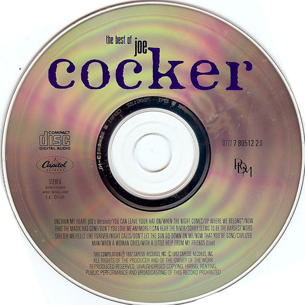 Joe Cocker : The Best Of Joe Cocker (CD, Comp)