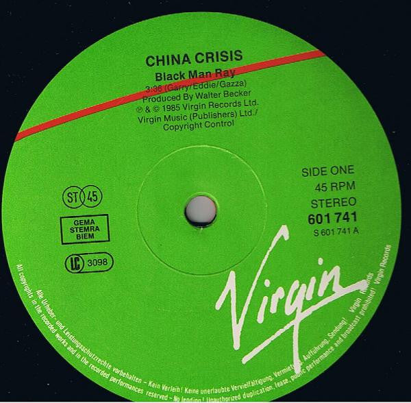 China Crisis : Black Man Ray (12", Single)