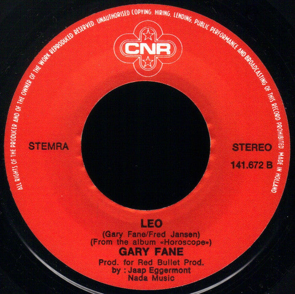 Gary Fane : Aquarius (7", Single)