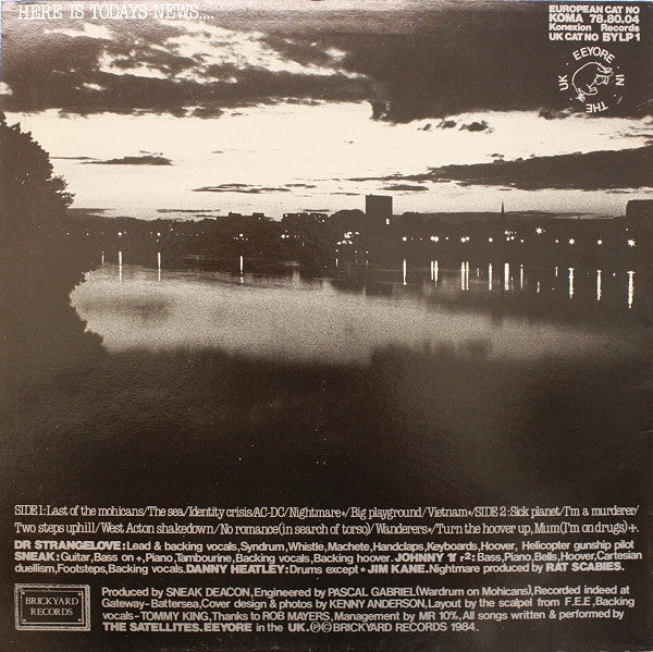 The Satellites (2) : Here Is Todays News... (LP, Album)