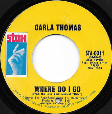 Carla Thomas : Where Do I Go (7", Single, Pit)