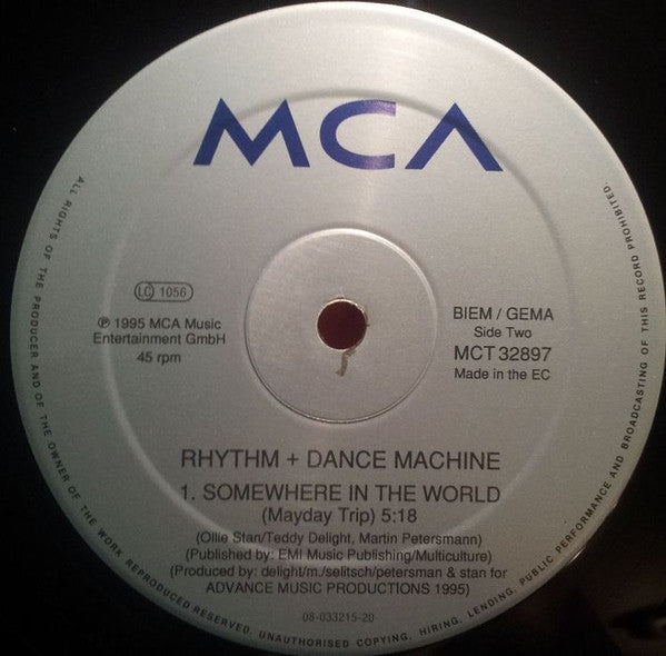 Rhythm + Dance Machine : Somewhere In The World (12")