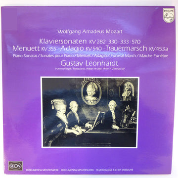 Wolfgang Amadeus Mozart - Gustav Leonhardt : Klaviersonaten KV 282 ∙ 330 ∙ 333 ∙ 570 ∙ Menuett KV 355 ∙ Adagio KV 540 ∙ Trauermarsch KV 453a (2xLP)