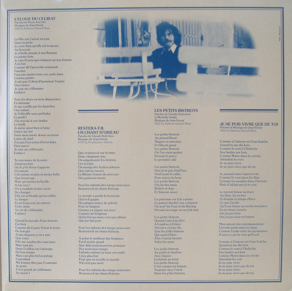 Jean Ferrat : Eh L'amour! (LP, Album, Gat)