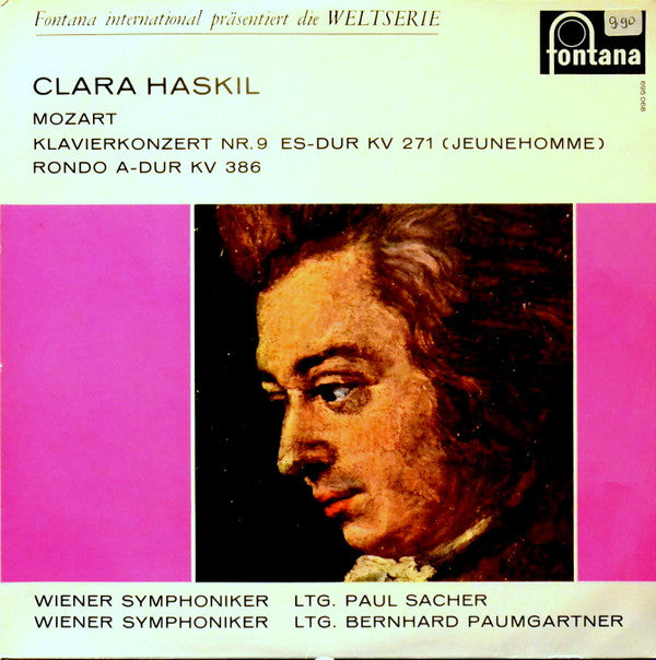 Wolfgang Amadeus Mozart, Clara Haskil : Klavierkonzert Nr. 9 KV 271 »Jeunehomme-Konzert« / Rondo A-dur KV 386  (LP, Mono)