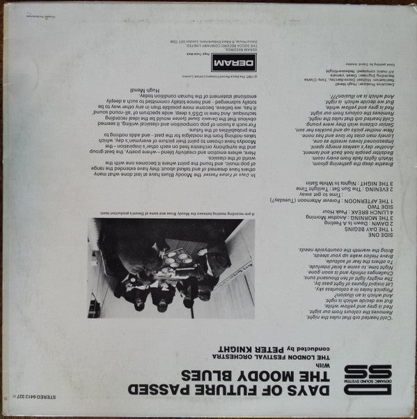 The Moody Blues With The London Festival Orchestra Conducted By Peter Knight (5) : Days Of Future Passed (LP, Album, RE)