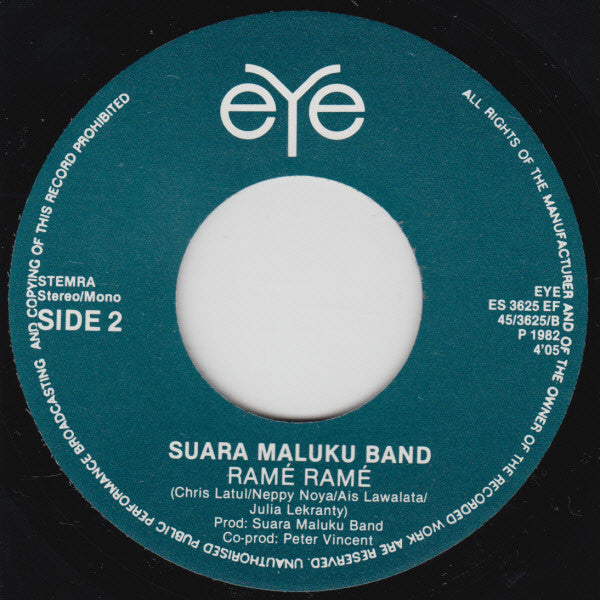 Suara Maluku Band : Ambon Manis É (7", Single)