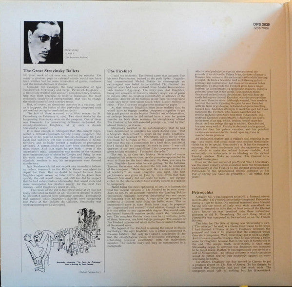 Igor Stravinsky - Seiji Ozawa, Boston Symphony Orchestra / Chicago Symphony Orchestra : The Great Stravinsky Ballets (The Firebird • Petrouchka • The Rite Of Spring) (2xLP, Comp, Gat)