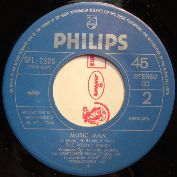 The Ritchie Family : American Generation (7", Single)
