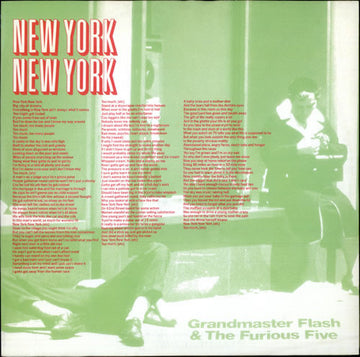 Grandmaster Flash & The Furious Five : New York New York (12")