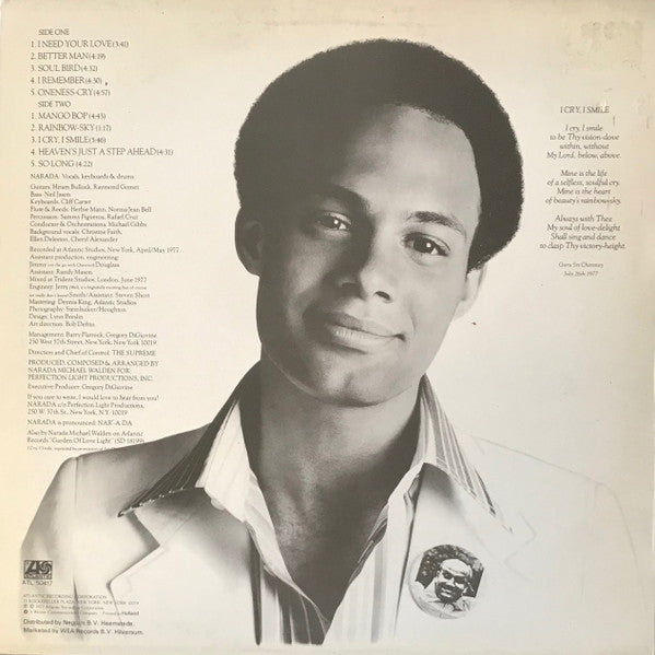 Narada Michael Walden : I Cry, I Smile (LP, Album)