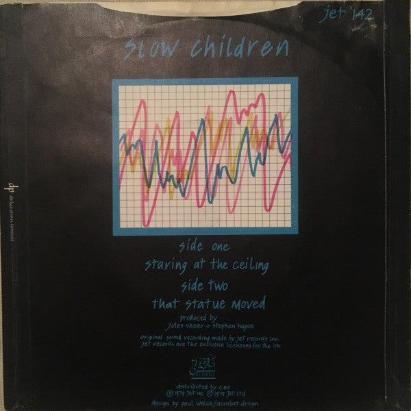 Slow Children (2) : Staring At The Ceiling (7", Single, Promo, Yel)