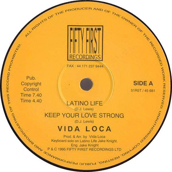 Vida Loca : Latino Life (12")