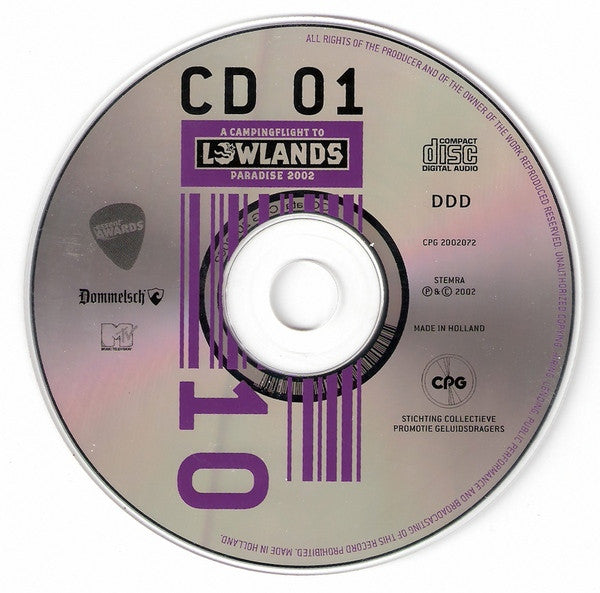 Various : A Campingflight To Lowlands Paradise 2002 (3xCD, Comp, Promo)