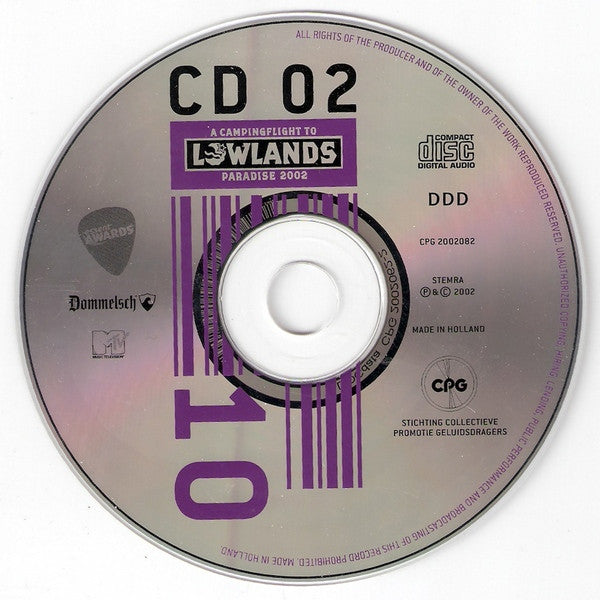 Various : A Campingflight To Lowlands Paradise 2002 (3xCD, Comp, Promo)