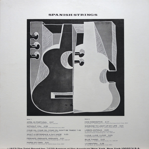 Enoch Light & The Light Brigade* : Spanish Strings (LP, Album, Quad, CD-)