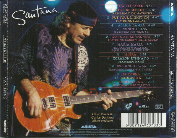 Santana : Supernatural (CD, Album)