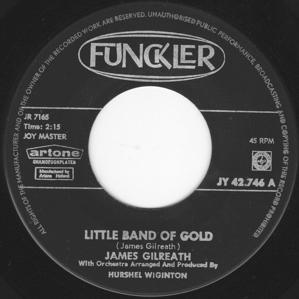 James Gilreath : Little Band Of Gold / I'll Walk With You (7", Single)