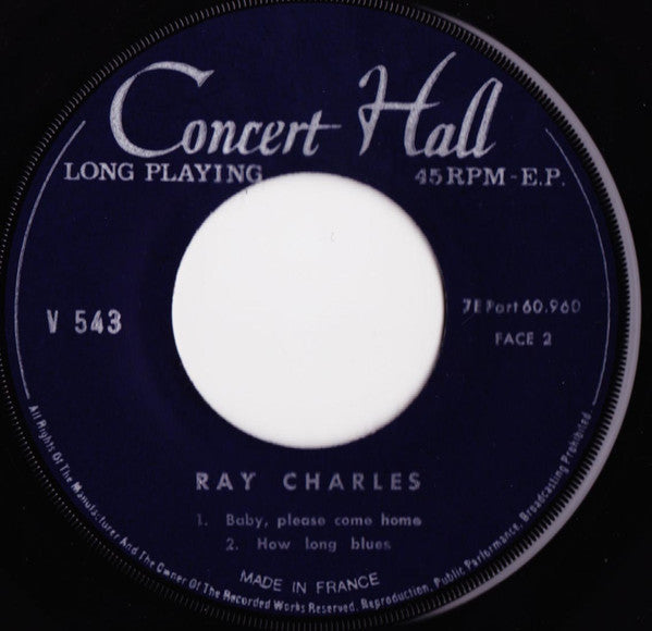 Ray Charles : L'Authentique (7", EP, Dar)