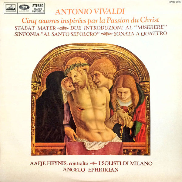 Antonio Vivaldi : Cinq oeuvres inspireés par la Passion du Christ (LP)