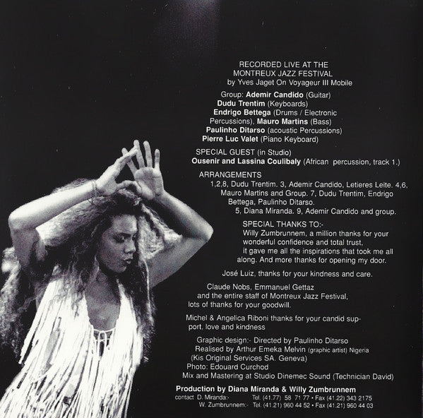 Diana Miranda : Montreux Jazz Festival Live - Miles Davis Hall (CD)