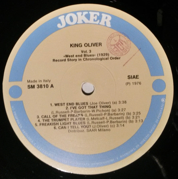 King Oliver : West End Blues (1929) (LP, Comp)