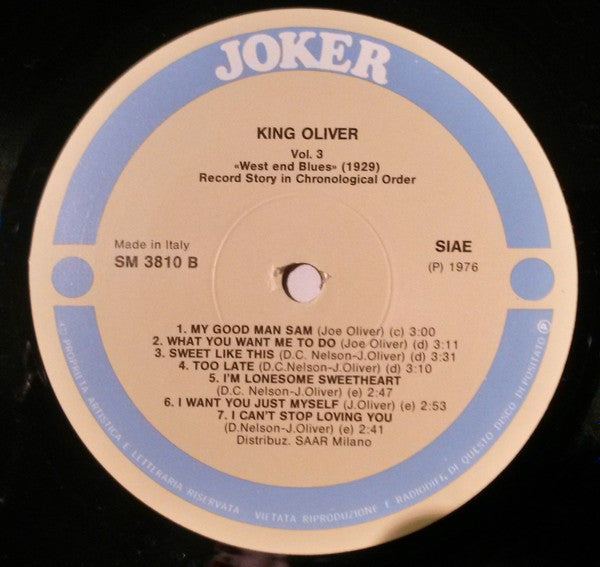King Oliver : West End Blues (1929) (LP, Comp)