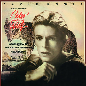 David Bowie Narrates Sergei Prokofiev, Eugene Ormandy, The Philadelphia Orchestra, Benjamin Britten : Peter And The Wolf / Young Person's Guide To The Orchestra (LP, Album, RE, 180)