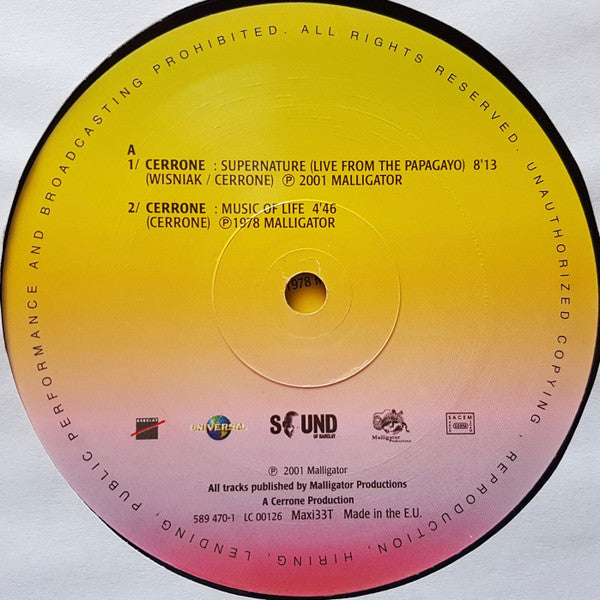 Cerrone By Bob Sinclar : Cerrone By Bob Sinclar (Sampler Vol. 2) (2xLP, Comp)