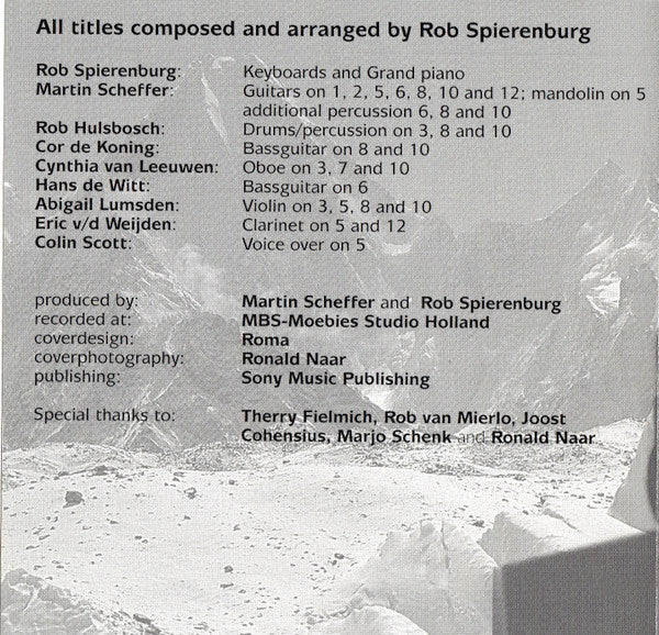 Rob Spierenburg : K2 An Instrumental Expedition (CD, Album)