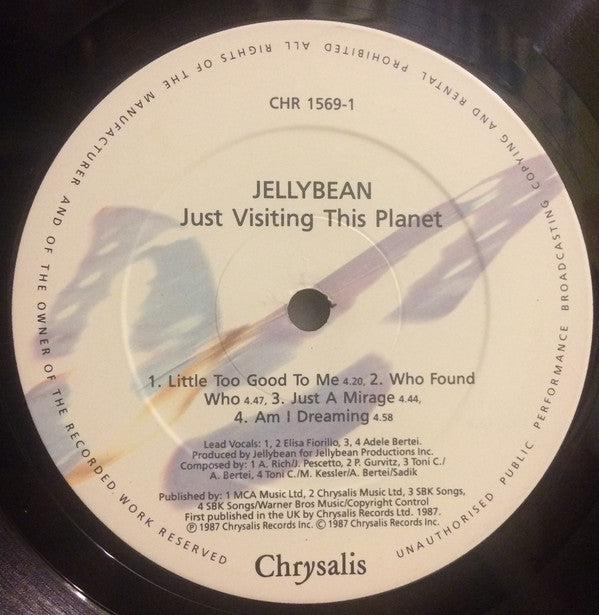 Jellybean* : Just Visiting This Planet (LP, Album)