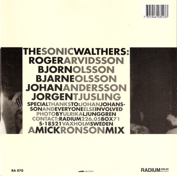 The Sonic Walthers : On The Wall / Time (7")