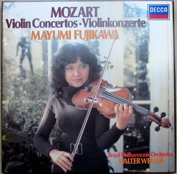 Wolfgang Amadeus Mozart / Mayumi Fujikawa, Royal Philharmonic Orchestra, Walter Weller : Violin Concertos = Violinkonzerte (4xLP, Album)