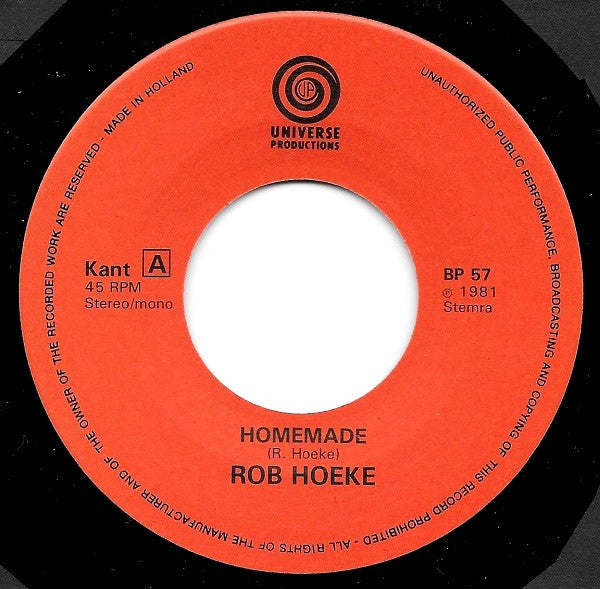 Rob Hoeke : Homemade (7", Single)