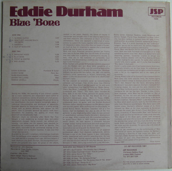 Eddie Durham : Blue 'Bone (LP, Album)