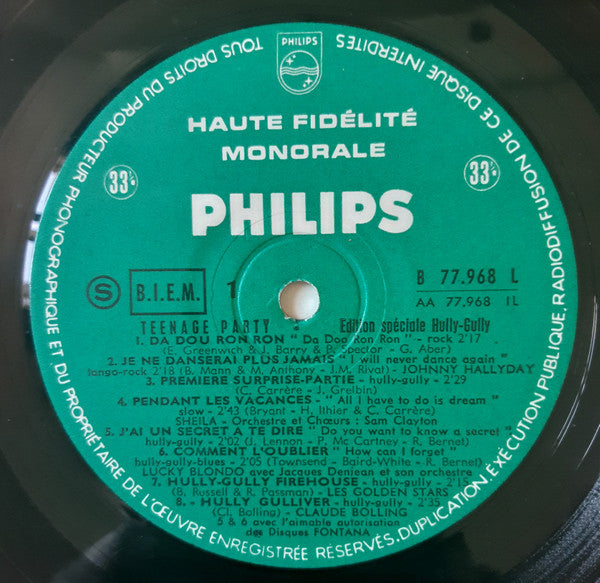 Various : Teenage Party (LP, Comp, Mono)