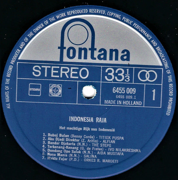 Various : Indonesia Raja (Het Machtige Rijk Van Indonesië) (LP, Comp)